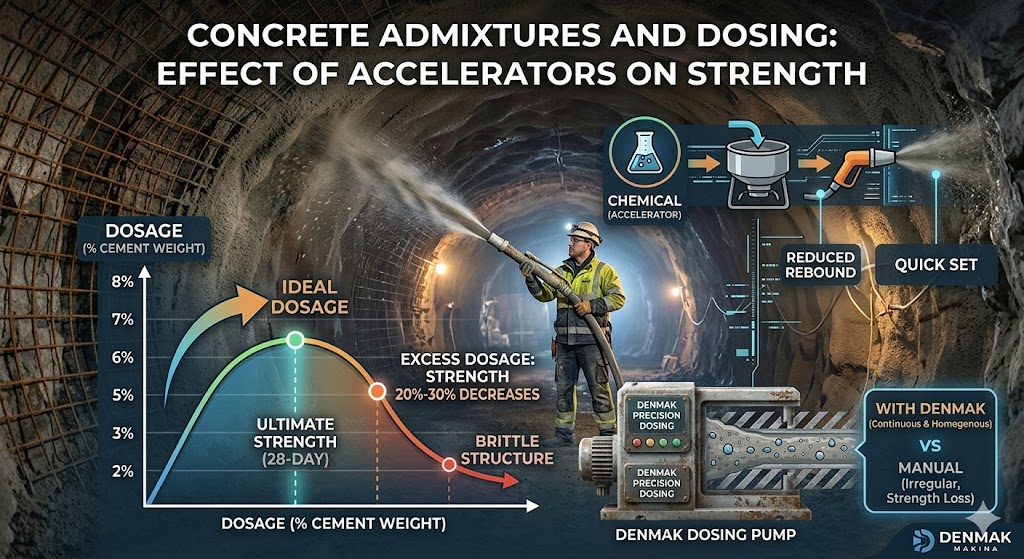 Adjuvants pour Béton Projeté et Dosage : L’Impact des Accélérateurs de Prise sur la Résistance Mécanique