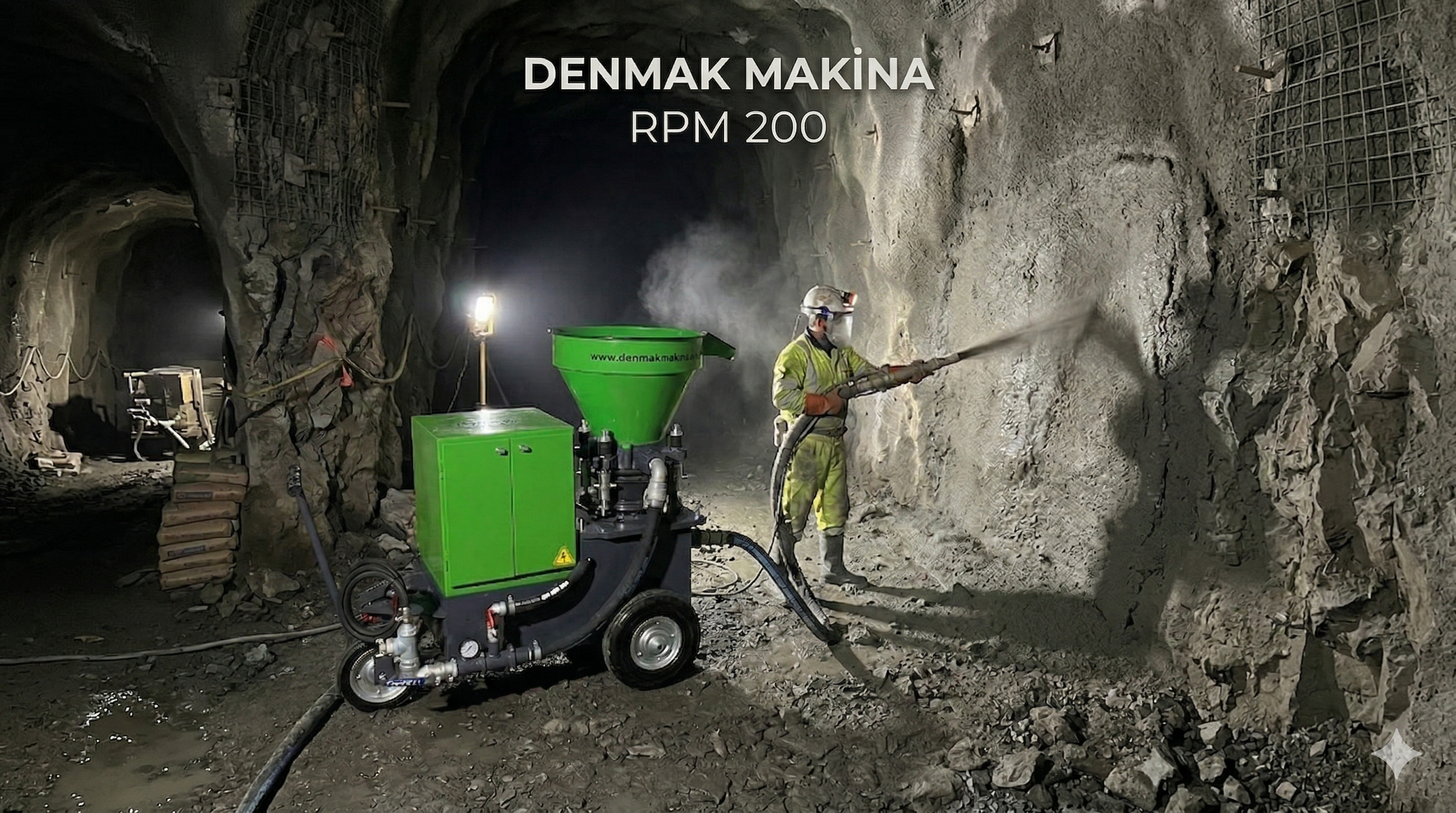 DM-RPM 200 Machine de Projection Réfractaire | Denmak